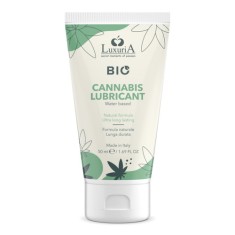 Lubrifianti bio vegan - Luxuria BIO Lubrifiant cu Cannabis 50 ml Pe Baza de Apa Formula Naturala Rezista Foarte Mult