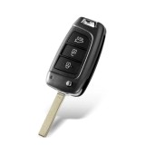 Husa Cheie Renault Megane Kadjar Captur Clio Smartkey 4 Butoane TPU Alb Crom Design Premium Protectie Cheie Dacia Duster