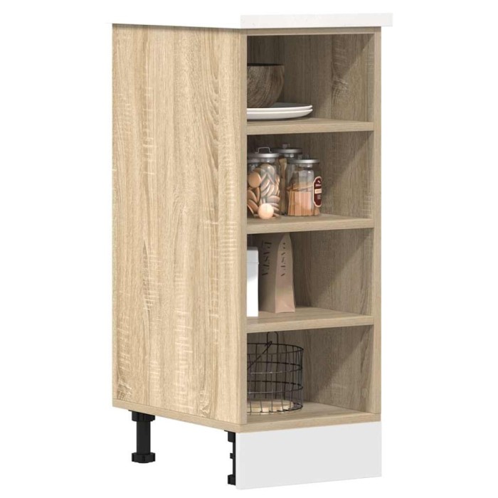 vidaXL Dulap inferior &quot;Riga&quot;, stejar sonoma, 30x44,5x81,5 cm