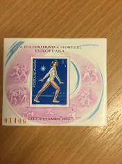 Romania 1979 - Colita Gimnastica MNH* foto