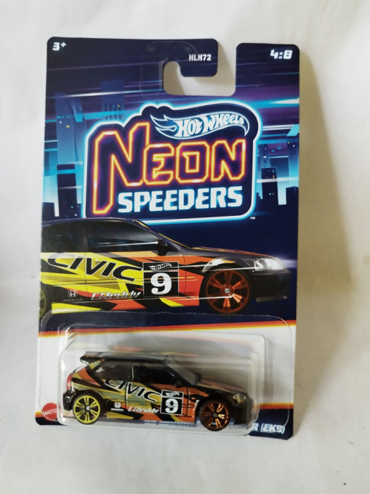 bnk jc Hot Wheels 2023 - `99 Honde Civic Type R - Neon Speeders 4/8