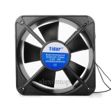 Ventilator Axial Patrat 220V 200x200x60mm, Carcasa Metal, Plastic ABS, 54W, 2700 RPM, 940 m3/h, DALBI
