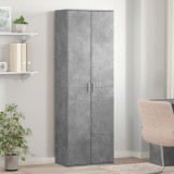 VidaXL Dulap &icirc;nalt, gri beton, 60x35x180 cm, lemn prelucrat