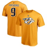 Nashville Predators tricou de bărbați yellow #9 Filip Forsberg Stack Logo Name &amp;amp; Number - 3XL