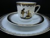 SET / SERVICIU MIC DEJUN DIN PORTELAN LIMOGES MODEL FRAGONARD