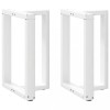 vidaXL Picioare Masa Otel Alb 50x35x72 cm (2 Buc) - Suport Birou Robust, Ajustabile