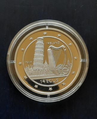 Moneda comemorativa de argint 925 - 14 Ecus Gibraltar 1996 - G 4278 foto