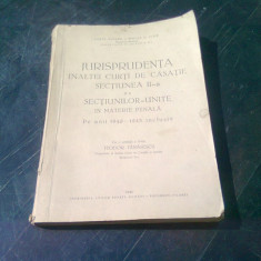 Jurisprudenta inaltei curti de casatie sectiunea II-a si a sectiunilor - unite in materie penala 1942-1945 , Const. Buznea