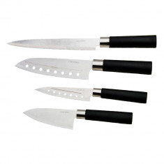 Set 4 cutite profesionale Cecotec Santoku pentru bucatarie, Inox foto