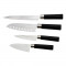 Set 4 cutite profesionale Cecotec Santoku pentru bucatarie, Inox