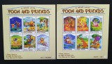 ANTIGUA&amp;BARBUDA-D. ANIMATE-POOH and FRIENDS-2x6v in 2 coali mici,MNH** WD 129b, America Centrala si de Sud, Animatii