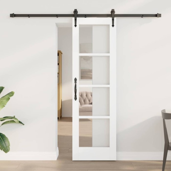 Ușa glisantă cu hardware &#039;ORKDAL&#039;Alb 61x198.5 cm