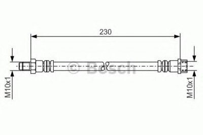 Conducta / cablu frana MERCEDES A-CLASS (W169) (2004 - 2012) BOSCH 1 987 476 083 foto