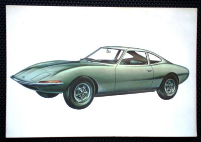 P.202 RECLAMA AUTO CIOCOLATA JAQUES LE MONDE DES AUTOS 1966 EXPERIMENTALE OPEL GT foto