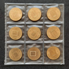 Lot monede 9 x 10 Ruble 2015 "Maloyaroslavets" - Rusia - A 3872