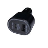Incarcator auto fast charge, 12-32v, iesire pd 45w, usb 66w, negru