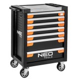 Dulap pentru scule premium cu 7 sertare si blat aluminiu NEO Tools