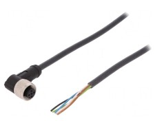 Cablu de Conectare M12 5-PIN Unghi 2m 60VAC 4A PUR
