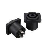 set 2x mufa speakon pe panou ptr. 2 suruburile,expl.boxe sau amplificator,mixer