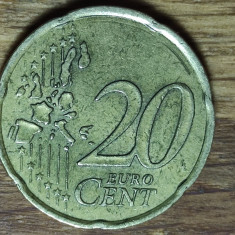 Franta - moneda de colectie - 20 euro cent 2000 - Prima harta a Europei