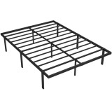 HOMCOM Cadru de pat cu spațiu de depozitare sub pat, cadru metalic cu somier, nu necesită boxspring, 140 x 200 cm | Aosom Romania