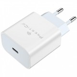 Incarcator Retea Prestico F8A Box, 20W, 3A, 1 x USB-C, Alb, Universal