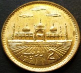 Moneda exotica 2 RUPII - PAKISTAN, anul 2001 * cod 36 B = UNC