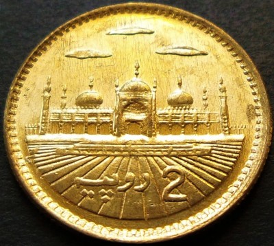 Moneda exotica 2 RUPII - PAKISTAN, anul 2001 * cod 36 B = UNC foto