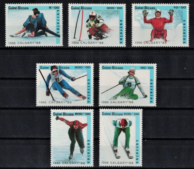 GUINEEA-BISSAU 1988 - Sport, J.O. Calgary / serie completa MNH foto