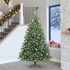 vidaXL Brad de Crăciun artificial cu ramuri articulare Verde 240 cm 3395507