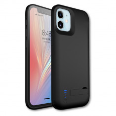 Husa cu baterie iPhone 12 mini 13 mini Techsuit Power Pro, 4000mAh, Negru foto