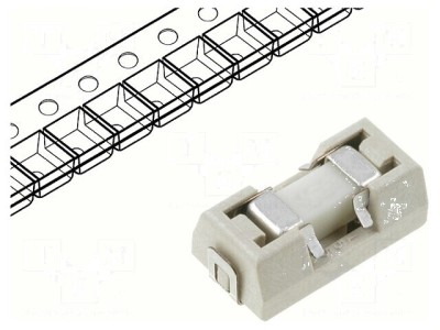 Siguranţă &amp;icirc;nt&amp;acirc;rziere SMD ceramică 2A 125VAC 125VDC foto