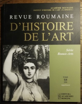 Revue roumaine d&amp;#039;histoire de l&amp;#039;art, numar dedicat lui Remus Niculescu foto