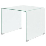Cumpara ieftin Masuta cafea, sticla securizata 49,5 x 50 x 45 cm, transparenta