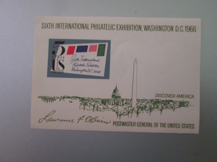 AMERICA EXPOZITIA INTERNATIONALA DE FILATELIE 1966 MNH=210