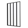Paravan cadă Leziter Tribeca 110x140 cm Sticlă securizată Profil negru mat