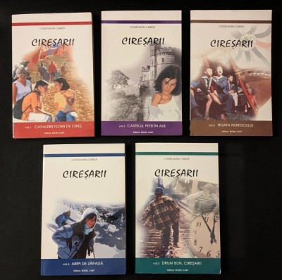 CIRESARII &amp;ndash; Constantin Chirita 5 vol. Stare ca noi necitite EDITIE COMPLETA Cavalerii Florii de Cires Castelul Fetei in Alb Roata Norocului 1 2 3 4 5 foto