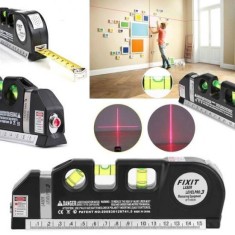 Nivela-boloboc multifunctionala cu raza laser si ruleta incorporata foto