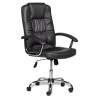 Scaun ergonomic directorial, inaltime reglabila 108-118 cm, sarcina maxima 150 kg, piele ecologica, negru, ProCart