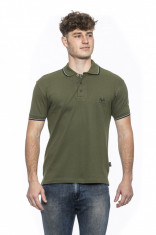 Polo Verde militar Barbat Versace 19v69 foto