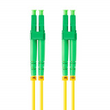 Cumpara ieftin Cablu retea fibra optica cu lungime 10 m si conectori LC APC-LC APC, Lanberg Z43322, SM, DUPLEX 3.0MM G657A1 LSZH, galben
