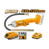Vibrator beton cu acumulator 20V INGCO CCVLI2023011, 2300 rpm, cu 1 acumulator 2.0Ah si incarcator