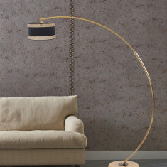 Lampadar, Stala, 846STL3609, Metal, Auriu