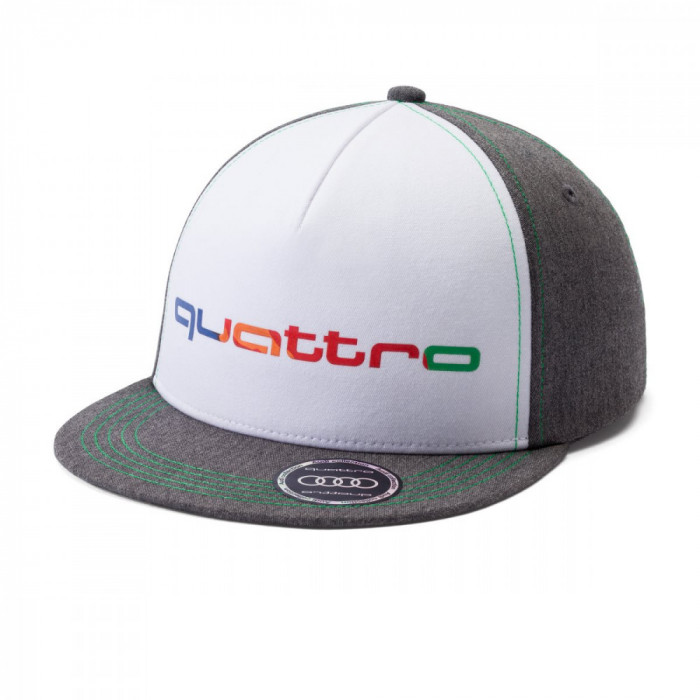 Sapca Copii Oe Audi Quattro Snapback Sport Gri / Verde 3201901300