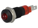 Lampă LED Control Roșie 24-28VDC &Oslash;8.2mm IP40 Metal