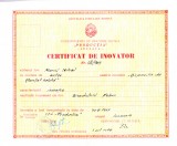 AMS# - CERTIFICAT DE INOVATOR DISPOZITIV DE STANTAT TABLA 1969 SUCEAVA RSR