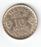 Moneda 10 francs 1952 - Maroc