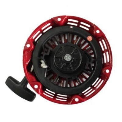 Demaror complet generator / motocultor / mai compactor motor Honda GX120, GX160, GX200 - clichet metalic rotund TAIWAN foto