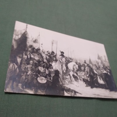 CARTE POSTALA INTRAREA LUI MIHAI VITEAZU IN ALBA IULIA NECIRCULATA foto