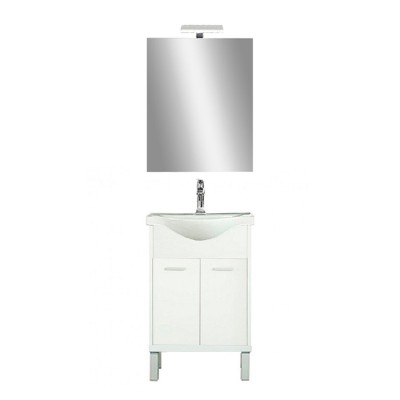 Mobilier complet de baie Nerva Prime 55 alb foto